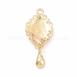 Овальные подвески из сплава с камеей из смолы&nbsp;ENAM-M055-38G-03