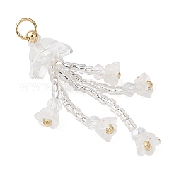 Стеклянные подвески из бисера&nbsp;PALLOY-MZ01230-02