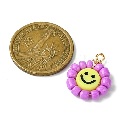 Подвески из акрилового стекла с бусинами&nbsp;PALLOY-MZ00294-03