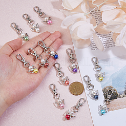 Украшение подвески из акрила и сплава&nbsp;HJEW-DC00005