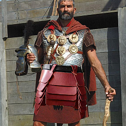 Юбка из искусственной кожи средневекового викинга с поясом&nbsp;AJEW-WH20077-031B