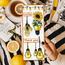 ПВХ пластиковые прозрачные штампы&nbsp;DIY-WH0631-0599