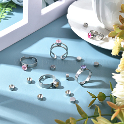 100 шт. оправа для страз из нержавеющей стали 304&nbsp;STAS-UN0030-67