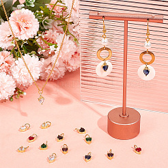 28шт 7 цвета латунные микро проложить кубический цирконий шармы&nbsp;FIND-BBC0003-48