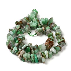 Натуральные хризопразные бисерные пряди&nbsp;G-G0004-D01-B