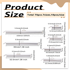 70 шт. 7 стиля железных подвесок&nbsp;IFIN-LP0001-08