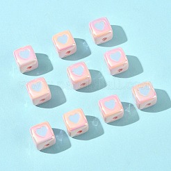 10 шт. непрозрачные акриловые эмалевые бусины&nbsp;ACRC-FS0001-02E