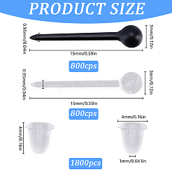 Серьги-гвоздики из экологически чистого пластика KY-SC0002-23