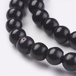 Синтетических нитей бирюзовые бусы&nbsp;TURQ-G106-8mm-02C