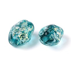 Ручной стеклянные фольга бисер пряди&nbsp;FOIL-N033-02C