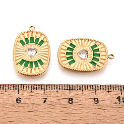 Подвески из нержавеющей стали 304 с кристаллами паве и эмалью&nbsp;STAS-T068-29B