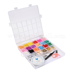 2928 шт. Геометрия полимерная глина и акрил и пластик ccb и бусины в виде ракушки&nbsp;DIY-YW0002-88