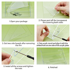 Прозрачный акриловый 4 слой лака для ногтей стойка для демонстрации&nbsp;ODIS-FH00001-22
