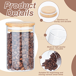 Прозрачная стеклянная банка&nbsp;DIY-WH0060-23B