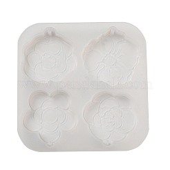 Силиконовые Молды для подвески в виде розы камелии&nbsp;LS-SIL-B074-03