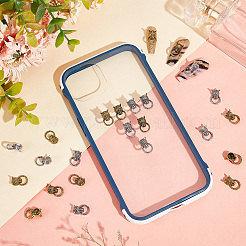 60 шт. 2-х цветные кабошоны из сплава в форме головы леопарда&nbsp;MRMJ-HY0002-42