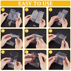 Прозрачная пластиковая ПВХ коробка подарочная упаковка&nbsp;CON-WH0106-05