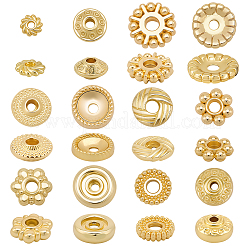 120шт 12 стиля латунные бусины&nbsp;KK-BBC0022-36