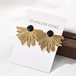 Серьги-гвоздики из нержавеющей стали 304 для женщин&nbsp;EJEW-K306-32G