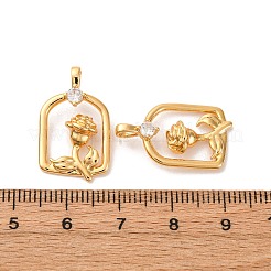 Латунные микро проложить кубического циркония подвески&nbsp;KK-K382-54G