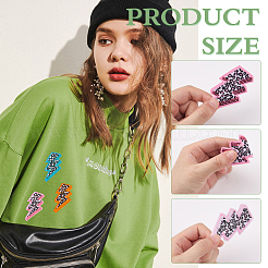 20 шт. 5 цвета компьютеризированная вышивка ткань утюгом / пришить патчи&nbsp;DIY-MA0006-83