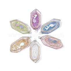 Подвески из эпоксидной смолы с блестками&nbsp;CRES-S359-26