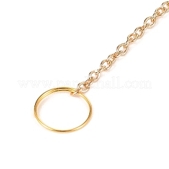 Кольцо из смешанного натурального камня в проволочной обертке с подвеской «Древо жизни»&nbsp;HJEW-K046-05G-02