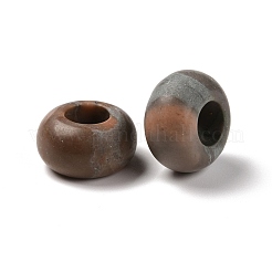 Натуральный красный зебра яшма европейские бусы&nbsp;G-G740-14x8mm-31