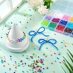 2250шт 15 цвета bicone ab с цветным покрытием экологически чистые прозрачные акриловые бусины&nbsp;TACR-TA0001-51