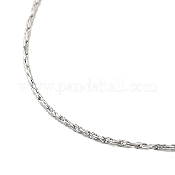 Регулируемые слайдер латунные бостонские звенья цепи ожерелья для мужчин и женщин&nbsp;NJEW-G160-12P