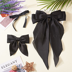 3 шт. 3 стиля тканевые большие банты для волос&nbsp;AJEW-TA0001-86
