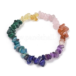 Браслеты из натуральных смешанных драгоценных камней чакра для женщин&nbsp;BJEW-JB11633-02