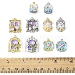 10 шт. 5 стиля 2 цвета эмалевые подвески из сплава&nbsp;FIND-FS0004-47