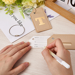 Багажная бирка из искусственной кожи&nbsp;AJEW-WH20010-81D