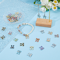 72шт 12 цвета сплава эмалевые подвески&nbsp;ENAM-HS0001-06