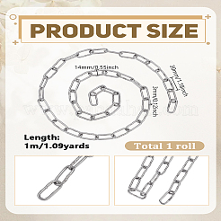Цепи из скрепок из нержавеющей стали 304 длиной 1 м&nbsp;CHS-LP0001-08