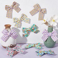 20 шт. 10-цветный бант из ткани с цветочным/шотландским узором для украшения костюма&nbsp;FIND-GF0004-73