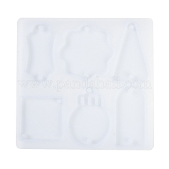 Брелок для ключей с геометрической биркой в силиконовой форме&nbsp;LS-SIMO-S001-05G