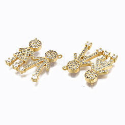 Латунные микропаве прозрачные подвески с фианитом&nbsp;LS-ZIRC-N039-160-NF