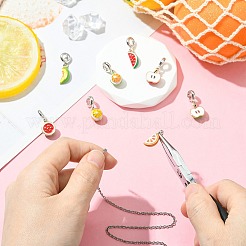 8 шт. 8 стиля сплав эмаль европейские подвески-шармы&nbsp;ENAM-CJ0007-04