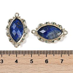 Окрашенный натуральный лазурит ограненные звенья конский глаз&nbsp;G-B126-02G-08