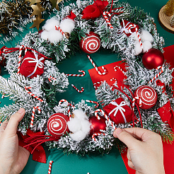 120 шт. 3 размеров пластиковых подвесных украшений на рождественскую тематику&nbsp;KY-DC0001-56