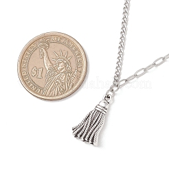 Кулон с кисточкой из сплава&nbsp;NJEW-JN05882