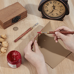 2 шт. 2 стиля масляная ручка из нержавеющей стали с кожаным краем&nbsp;TOOL-NB0002-29A