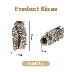 Латуни европейского бисера&nbsp;KK-FH0006-50AS