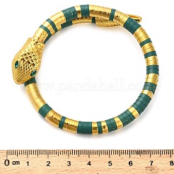 Браслеты из сплава змеи для женщин&nbsp;BJEW-Z135-01G-01