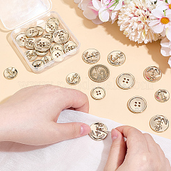 30 шт. 2 стиля литые кнопки BUTT-AR0001-20