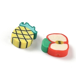 Бусины из полимерной глины ручной работы с фруктово-овощной тематикой&nbsp;CLAY-F006-02