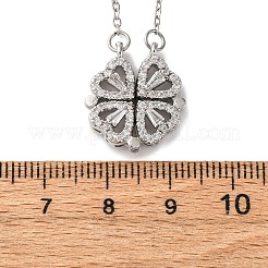 Ожерелья с подвеской из нержавеющей стали 304 «Clover» для женщин&nbsp;LS-NJEW-M107-03P