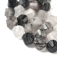 Натуральный турмалированный кварц / черный рутиловый кварц&nbsp;G-C267-B02